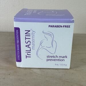 TriLASTIN Maternity Stretch Mark Prevention Cream Paraben-Free Hypoallergic 4 oz
